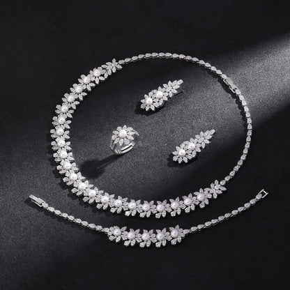 Alevirra Ora Jewelry Set | Alloy with Cubic Zirconia