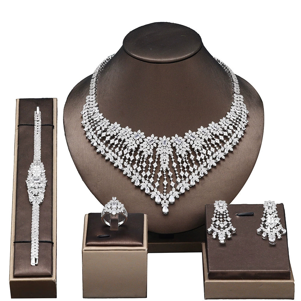 Alevirra Bena Jewelry Set | Alloy with Cubic Zirconia