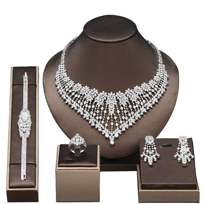 Alevirra Bena Jewelry Set | Alloy with Cubic Zirconia