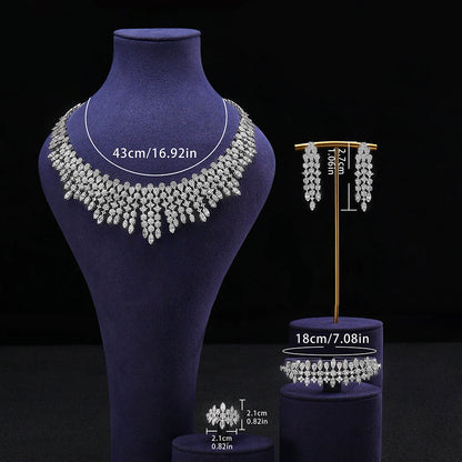 Alevirra Venae Jewelry Set | Alloy with Cubic Zirconia