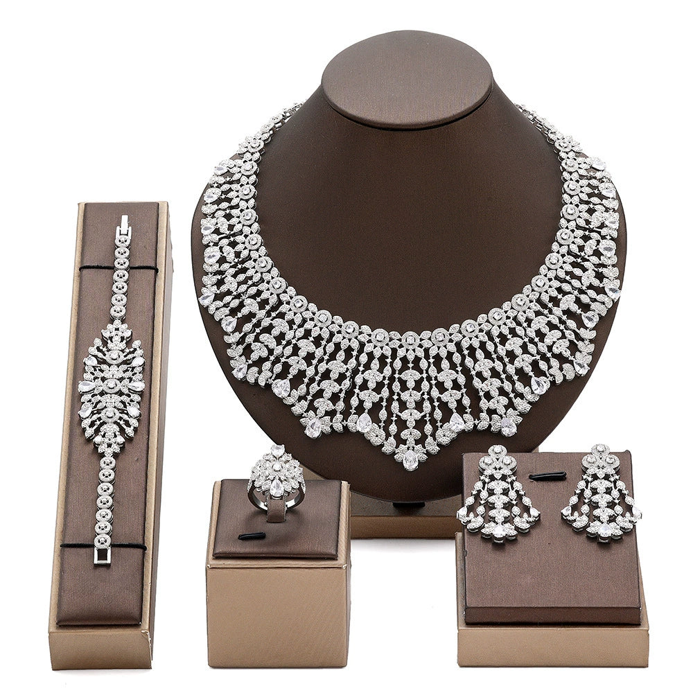Alevirra Oria Jewelry Set | Alloy with Cubic Zirconia