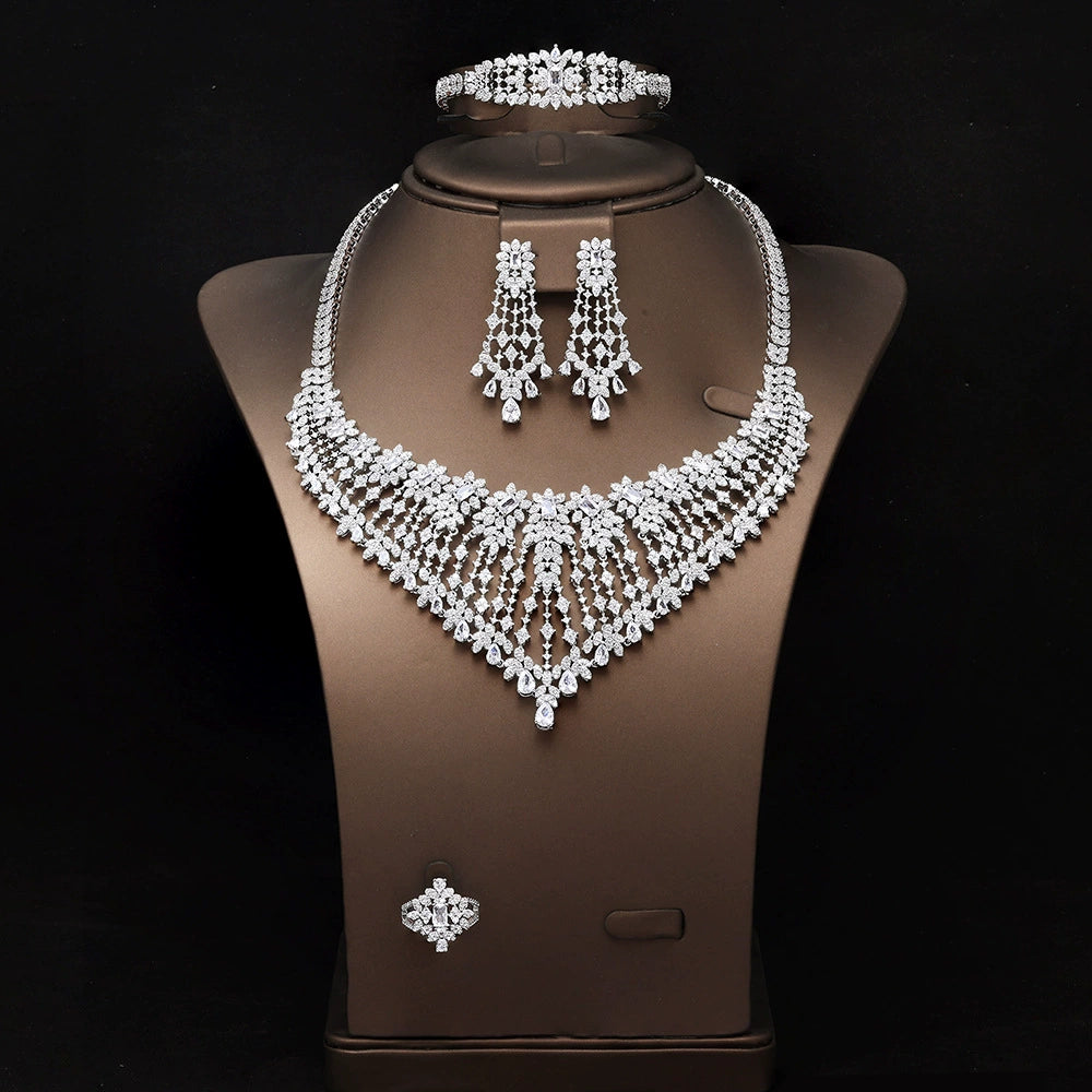 Alevirra Bena Jewelry Set | Alloy with Cubic Zirconia