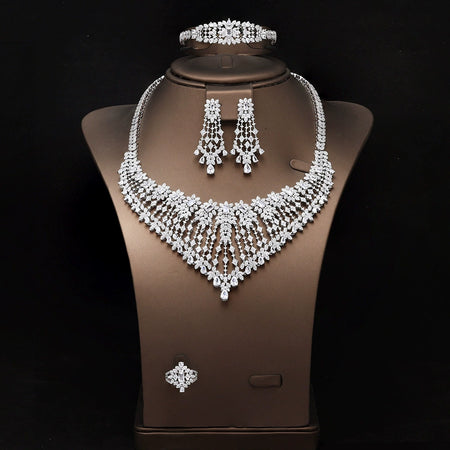 Alevirra Bena Jewelry Set | Alloy with Cubic Zirconia