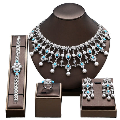 Alevirra Dirah Jewelry Set | Alloy with Cubic Zirconia