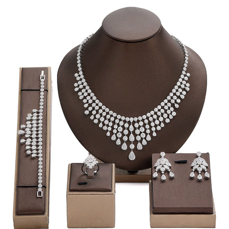 Alevirra Yira Jewelry Set | Alloy with Cubic Zirconia