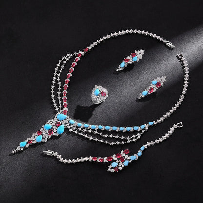 Alevirra Sirah Jewelry Set | Alloy with Cubic Zirconia