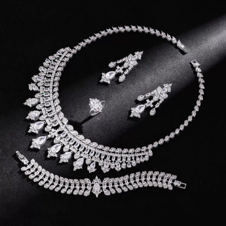 Alevirra Zorae Jewelry Set | Alloy with Cubic Zirconia