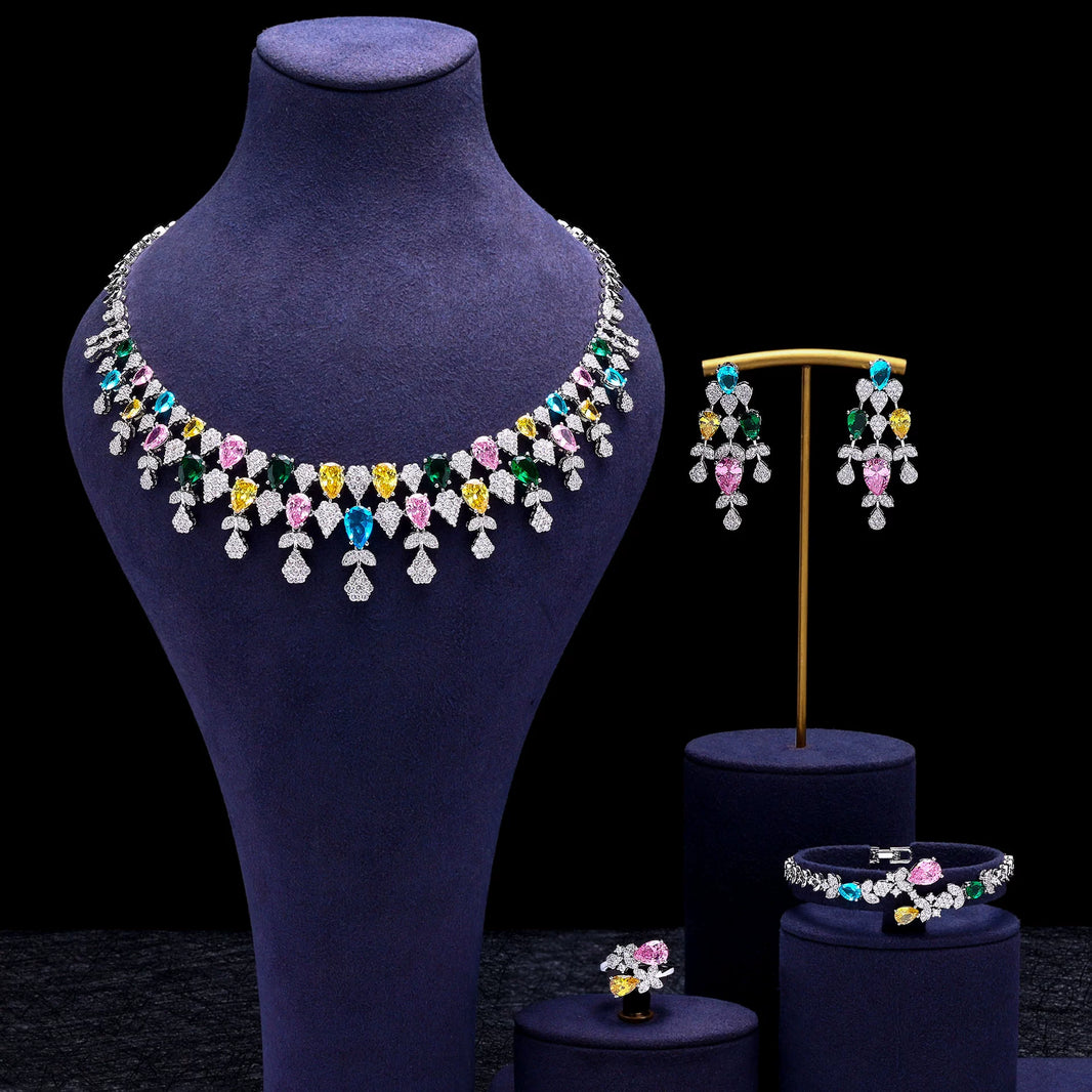 Alevirra Jena Jewelry Set | Alloy with Cubic Zirconia