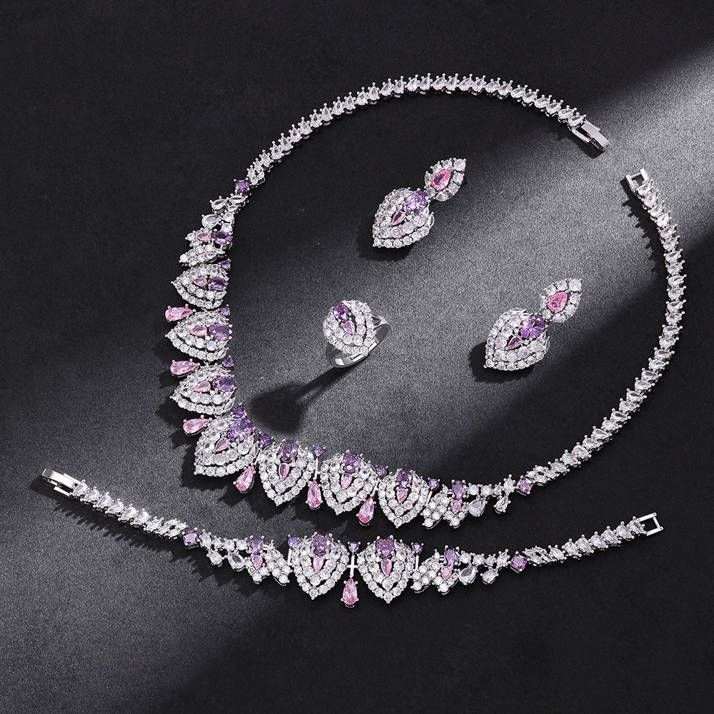 Alevirra Yara Jewelry Set | Alloy with Cubic Zirconia