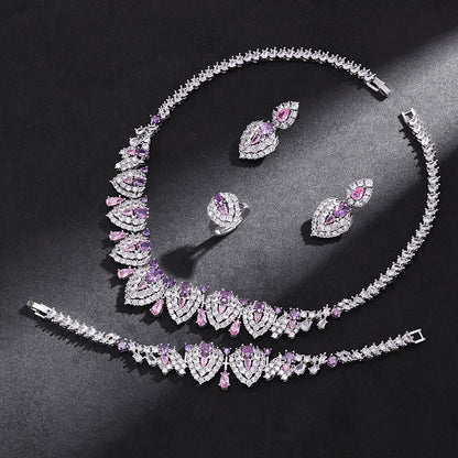 Alevirra Yara Jewelry Set | Alloy with Cubic Zirconia