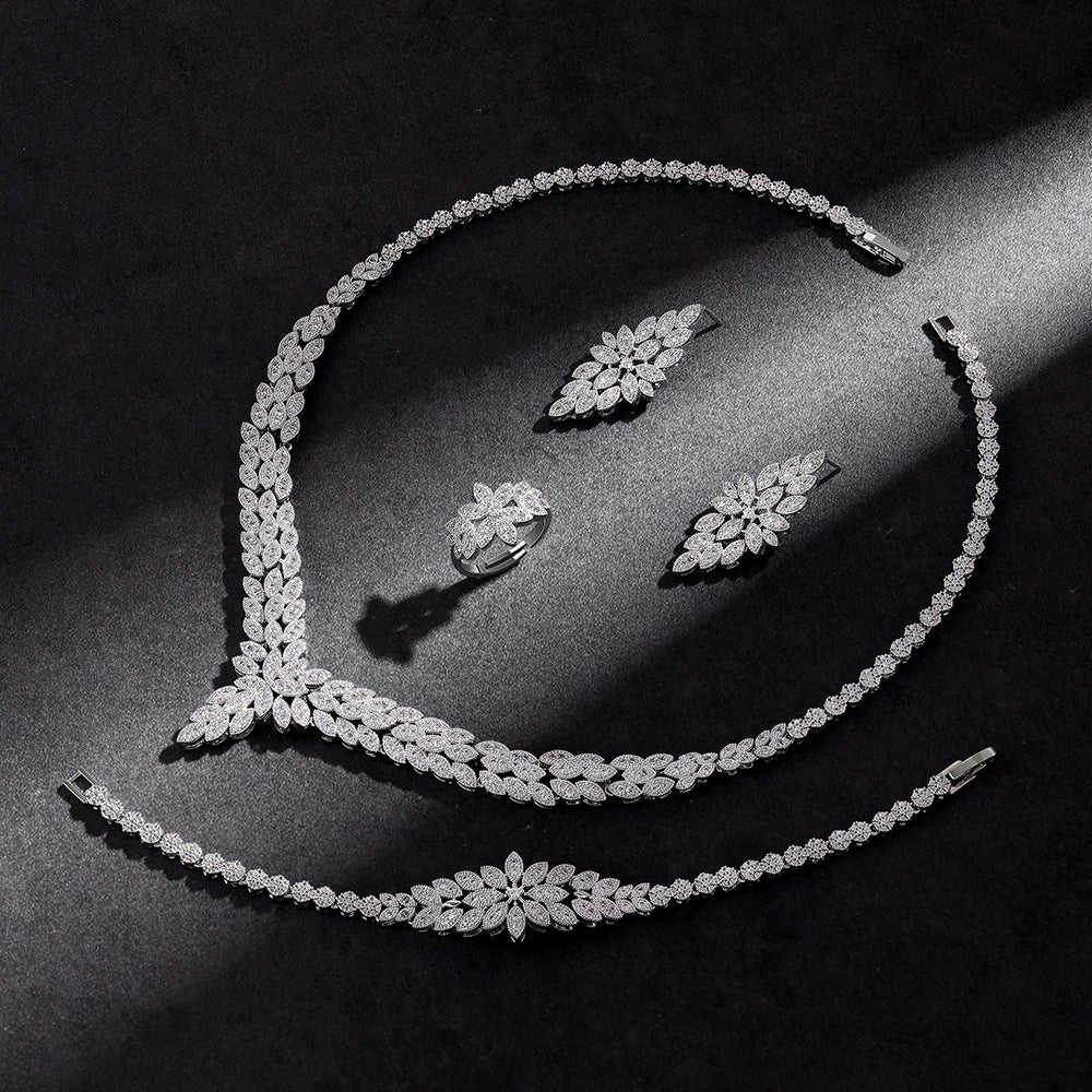 Alevirra Bria Jewelry Set | Alloy with Cubic Zirconia