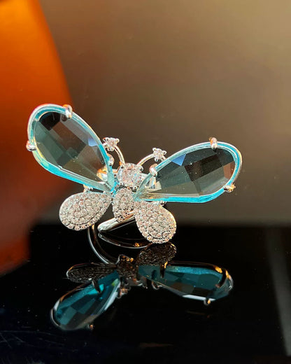 Sparkling Butterfly Fashion Ring