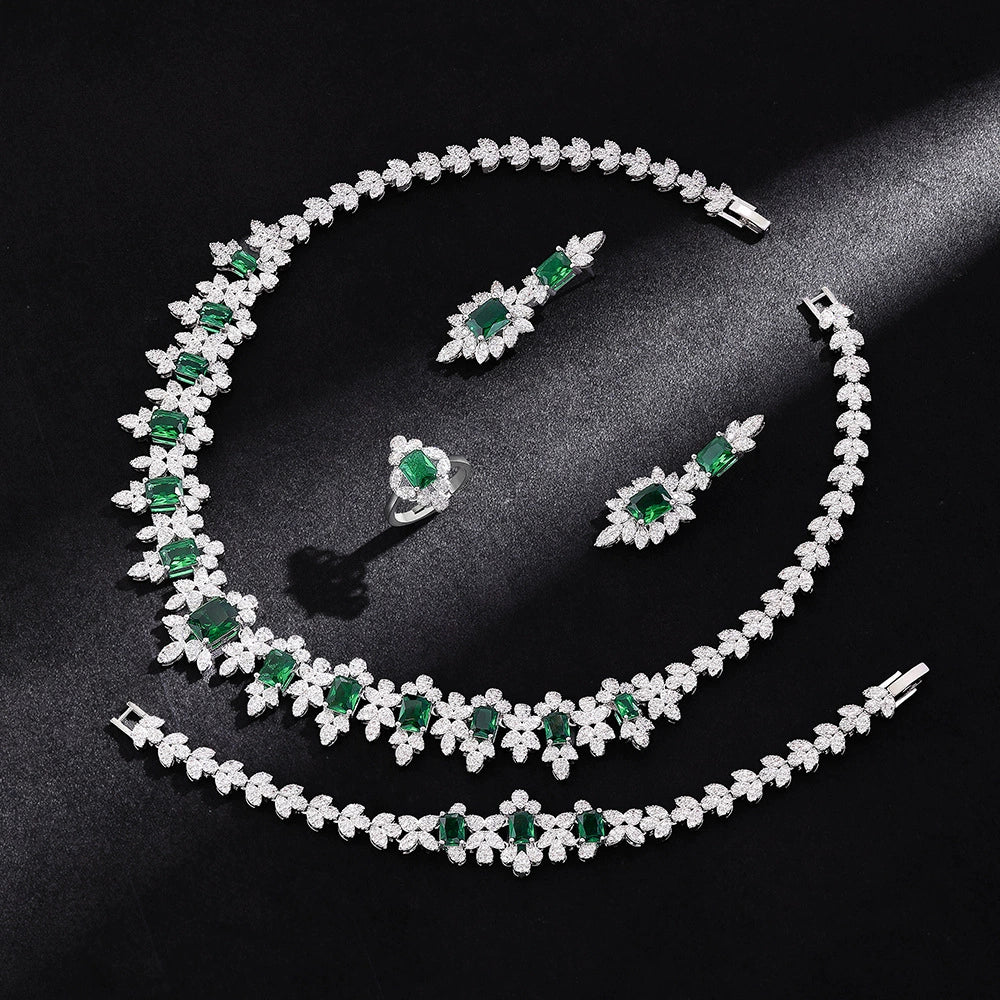 Alevirra Tira Jewelry Set | Alloy with Cubic Zirconia