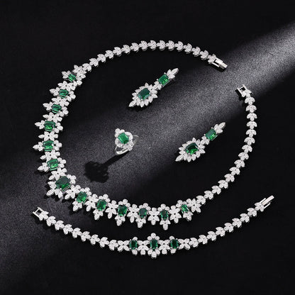 Alevirra Tira Jewelry Set | Alloy with Cubic Zirconia