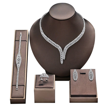 Alevirra Cira Jewelry Set | Alloy with Cubic Zirconia