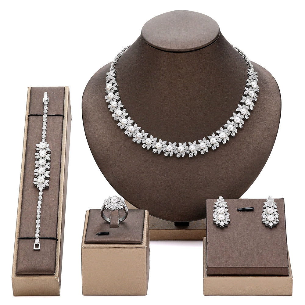 Alevirra Ora Jewelry Set | Alloy with Cubic Zirconia