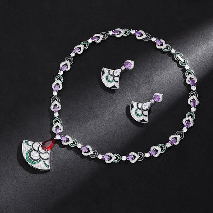 Alevirra Wirah Jewelry Set | Alloy with Cubic Zirconia