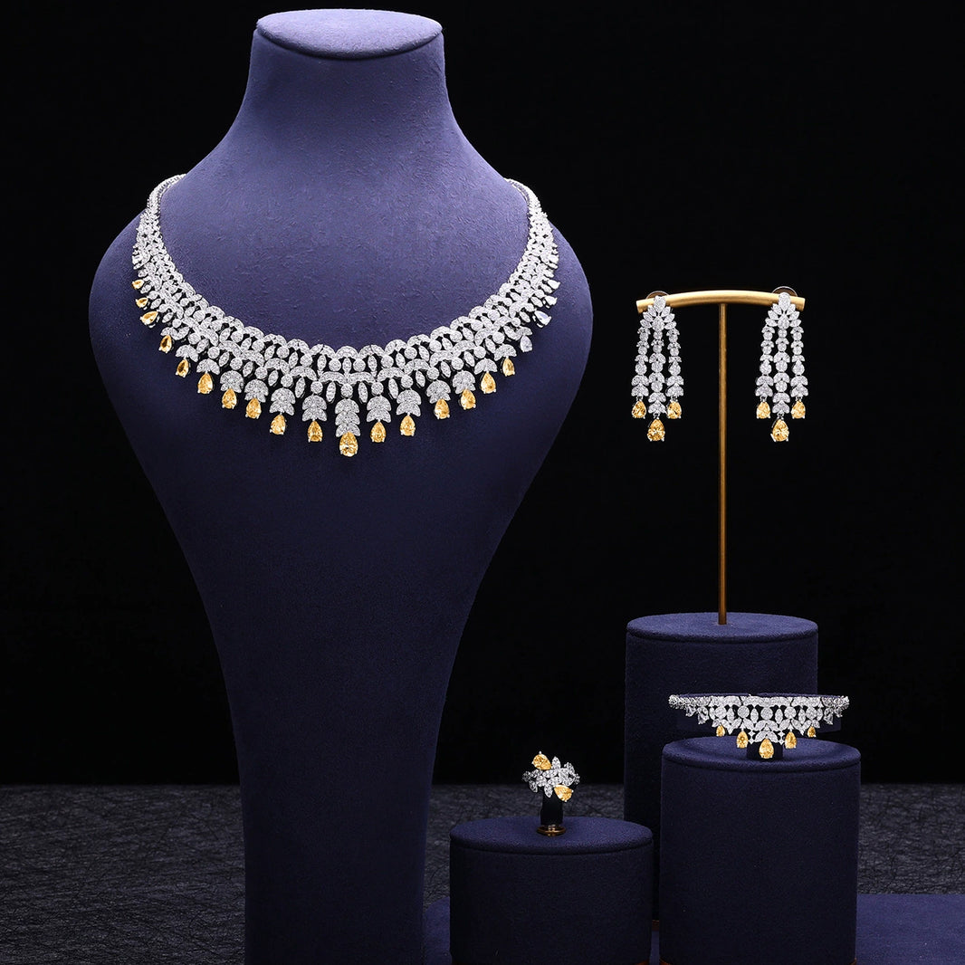 Alevirra Kena Jewelry Set | Alloy with Cubic Zirconia