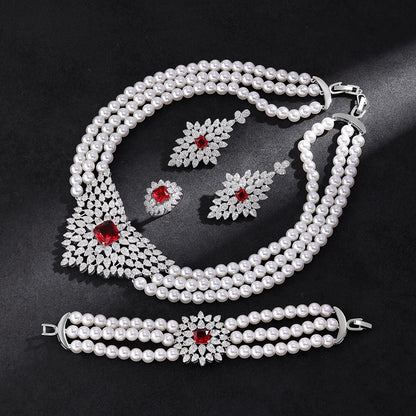 Alevirra Cena Jewelry Set | Alloy with Cubic Zirconia