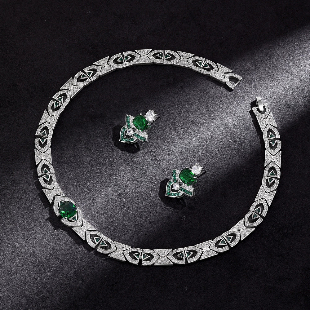 Alevirra Una Jewelry Set | Alloy with Cubic Zirconia
