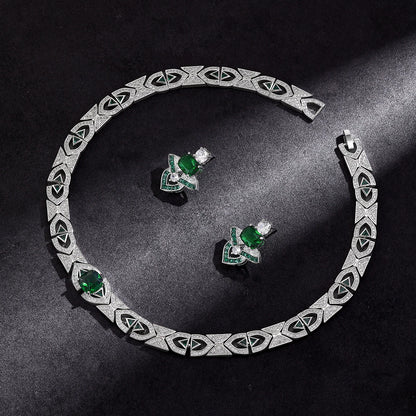 Alevirra Una Jewelry Set | Alloy with Cubic Zirconia