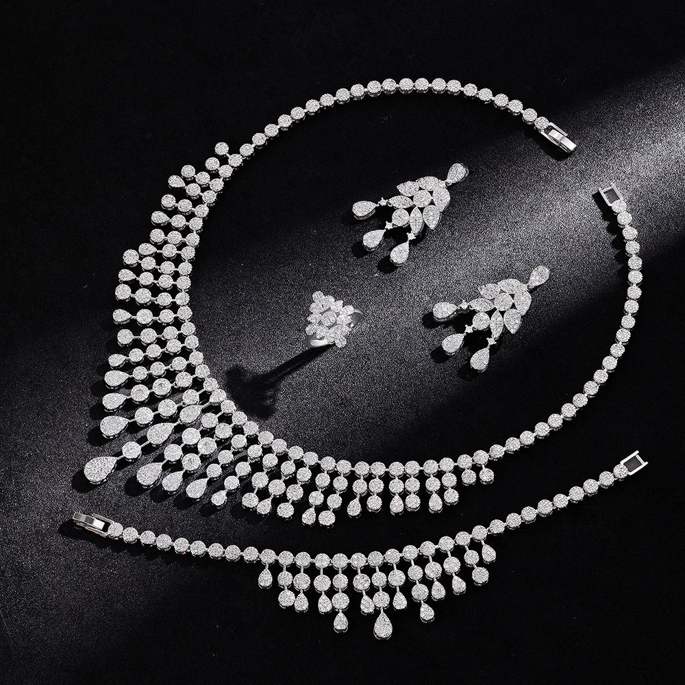 Alevirra Yira Jewelry Set | Alloy with Cubic Zirconia
