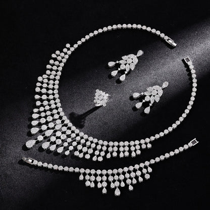 Alevirra Yira Jewelry Set | Alloy with Cubic Zirconia