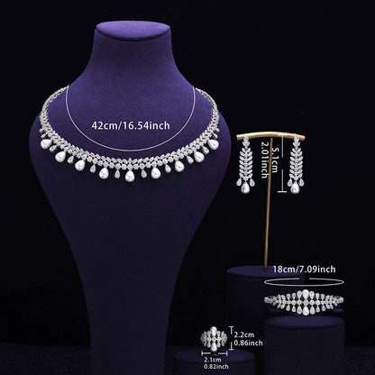 Alevirra Jena Jewelry Set | Alloy with Cubic Zirconia