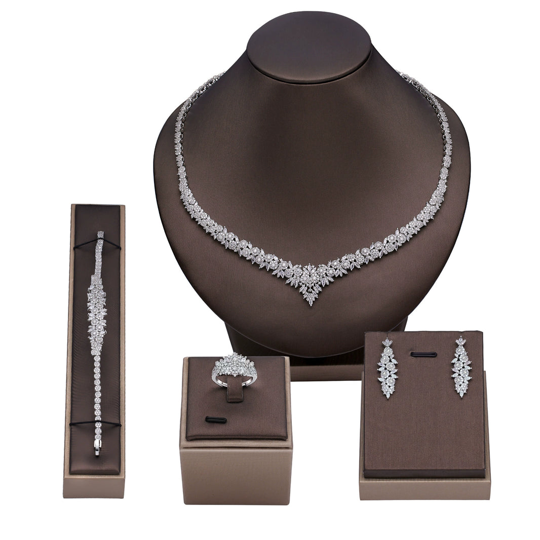Alevirra Sola Jewelry Set | Alloy with Cubic Zirconia