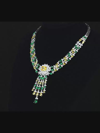 Alevirra Pera Jewelry Set | Alloy with Cubic Zirconia