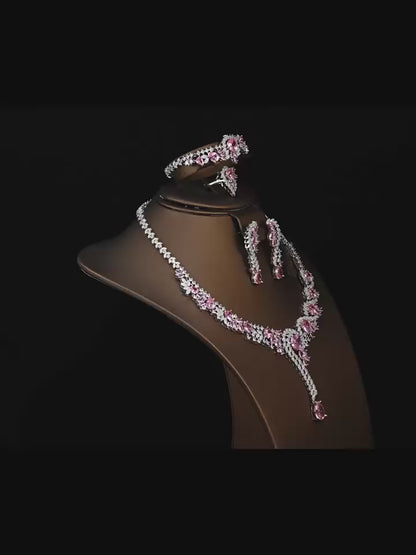 Alevirra Sena Jewelry Set | Alloy with Cubic Zirconia
