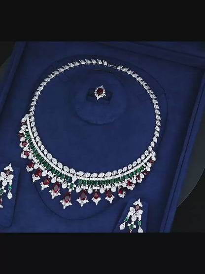 Alevirra Pena Jewelry Set | Alloy with Cubic Zirconia