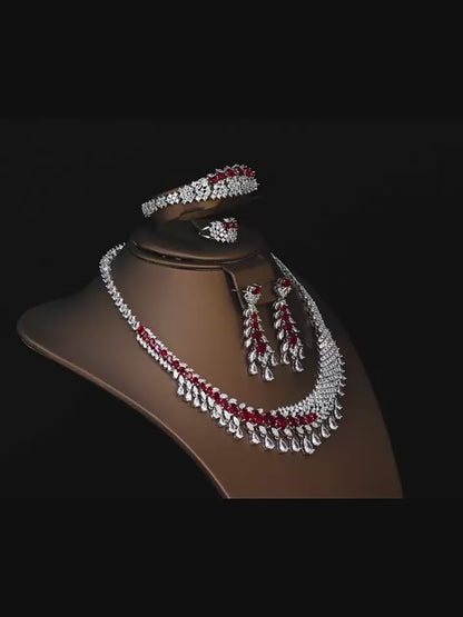 Alevirra Mera Jewelry Set | Alloy with Cubic Zirconia